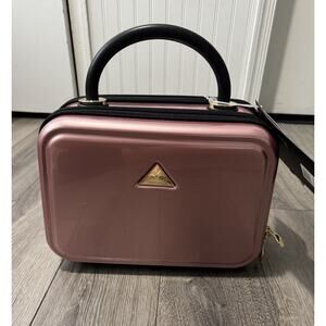 NEW Triforce Elite Hardside 12" Beauty Travel Makeup Case Rose Gold